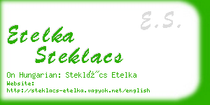 etelka steklacs business card